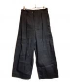 KUONクオン）の古着「Black Denim Hakama Trousers」｜ブラック