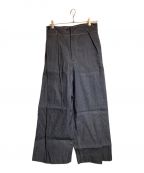 KUONクオン）の古着「Indigo Denim Hakama Trousers」｜インディゴ