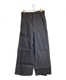 KUON（クオン）の古着「Indigo Denim Hakama Trousers」｜インディゴ