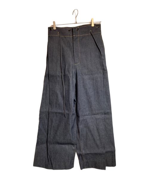 KUON（クオン）KUON (クオン) Indigo Denim Hakama Trousers インディゴ サイズ:Lの古着・服飾アイテム