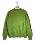 AURALEE (オーラリー) WRINKLED DRY COTTON KNIT CARDIGAN グリーン サイズ:4：32000円