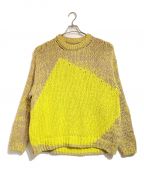 YOKEヨーク）の古着「INTARSIA CREWNECK SWEATER」｜イエロー