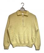 MEIASメイアス）の古着「SUPER KID MOHAIR HALF ZIP PULL OVER」｜アイボリー