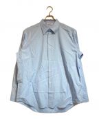 AURALEEオーラリー）の古着「WASHED FINX TWILL SHIRT」｜スカイブルー