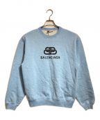 BALENCIAGAバレンシアガ）の古着「BLUE BB LOGO SWEATSHIRT」｜ブルー