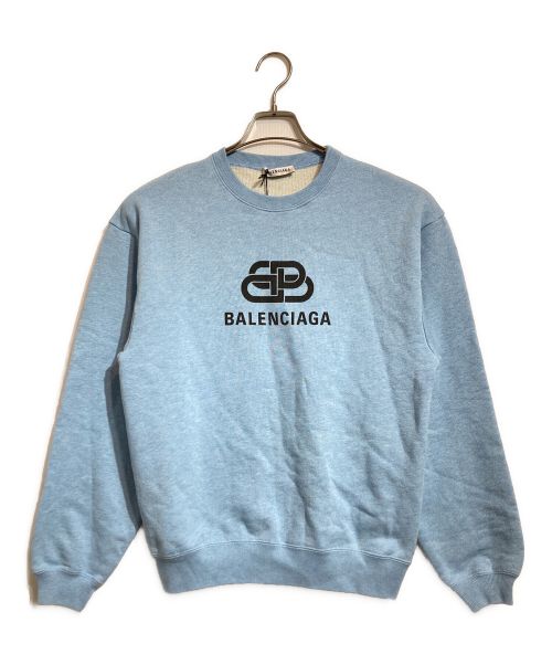 BALENCIAGA（バレンシアガ）BALENCIAGA (バレンシアガ) BLUE BB LOGO SWEATSHIRT ブルー サイズ:XSの古着・服飾アイテム