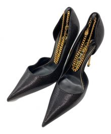 TOM FORD（トムフォード）の古着「Black Ankle Padlock Chain Pump」｜ブラック