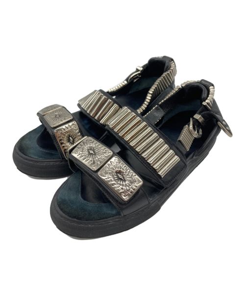 TOGA PULLA（トーガ プルラ）TOGA PULLA (トーガ プルラ) METAL SNEAKER SANDAL ブラック サイズ:37の古着・服飾アイテム