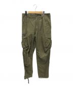 A BATHING APEアベイシングエイプ）の古着「MILITARY WIDE CARGO PANTS」｜カーキ