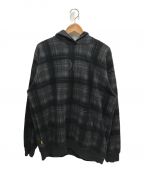 Dimeダイム）の古着「CLASSIC PLAID HOODIE」｜ブラック×グレー