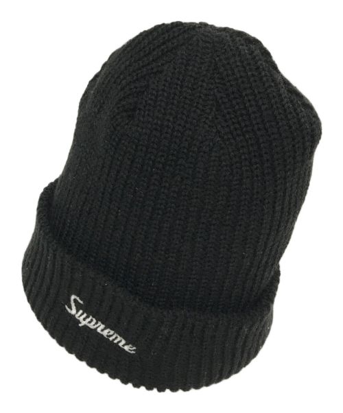 SUPREME（シュプリーム）SUPREME (シュプリーム) ニット帽 ブラックの古着・服飾アイテム