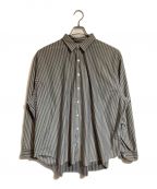 KANEMASAカネマサ）の古着「THICKAND THIN STRIPE ROYAL OX DRESS KNIT SHIRT」｜グレー