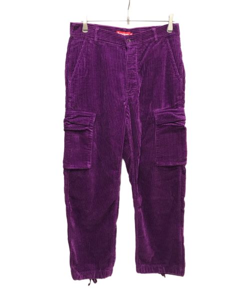 SUPREME（シュプリーム）SUPREME (シュプリーム) Wide Wale Corduroy Cargo Pant パープル サイズ:30の古着・服飾アイテム