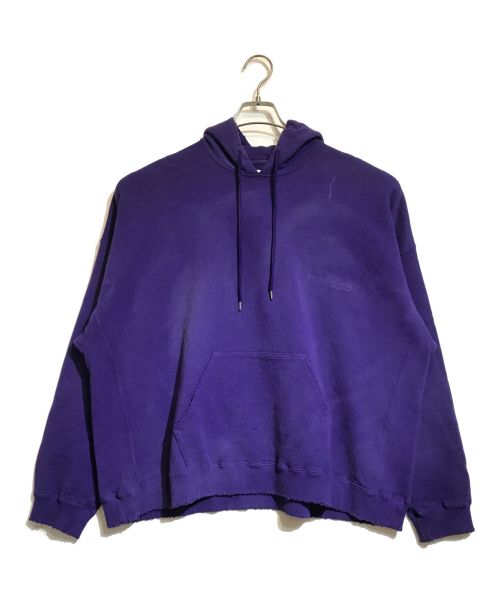 DAIRIKU（ダイリク）DAIRIKU (ダイリク) BoymeetsGirl Cut off Hoodie パープル サイズ:Ｓの古着・服飾アイテム