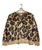 MARKAWAREマーカウェア）の古着「NATURAL COLOR ALPACA JAGUAR JACQUARD CARDIGAN」｜ブラウン