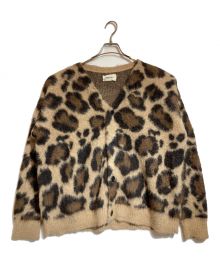 MARKAWARE（マーカウェア）の古着「NATURAL COLOR ALPACA JAGUAR JACQUARD CARDIGAN」｜ブラウン