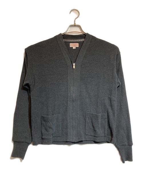 BUTCHER PRODUCTS（ブッチャープロダクツ）BUTCHER PRODUCTS (ブッチャープロダクツ) KNIT ZIP CARDIGAN グレー サイズ:40の古着・服飾アイテム