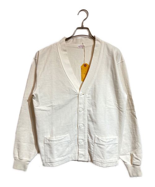 BUTCHER PRODUCTS（ブッチャープロダクツ）BUTCHER PRODUCTS (ブッチャープロダクツ) SWEAT CARDIGAN ホワイト サイズ:L 未使用品の古着・服飾アイテム