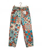 Engineered Garmentsエンジニアド ガーメンツ）の古着「CARLYLE PANT  COTTON ISLAMIC TILE PRINT」｜ブルー