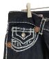 中古・古着 TRUE RELIGION (トゥルー レリジョン) BILLY SUPERステッチデニムパンツ ブラック サイズ:38：20000円