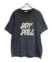 CELINE（セリーヌ）の古着「BOY DOLLラインストーンTシャツ」｜ブラック