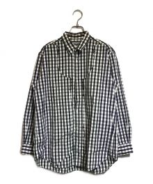 COMME des GARCONS HOMME（コムデギャルソン オム）の古着「ギンガムチェックシャツ」｜ブラック×ネイビー