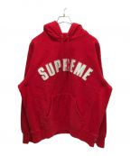 SUPREMEシュプリーム）の古着「Pearl Logo Hooded Sweatshirt」｜レッド