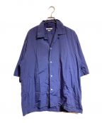 BLURHMSブラームス）の古着「Chambray Open-collar Shirt」｜ネイビー