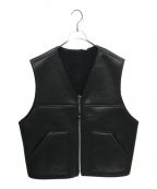 SUPREMEシュプリーム）の古着「Reversible Faux Shearling Work Vest」｜ブラック