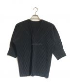 HOMME PLISSE ISSEY MIYAKEオムプリッセ イッセイ ミヤケ）の古着「AERIAL T-SHIRT」｜ブラック