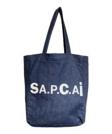 A.P.C.×sacai（アーペーセー×サカイ）の古着「デニムトートバッグ」｜インディゴ