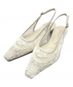 Mame Kurogouchiマメクロゴウチ）の古着「Cording Embroidery Sling Back Heels」｜ブラウン