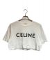 CELINE（セリーヌ）の古着「クロップド CELINE Tシャツ」｜ホワイト