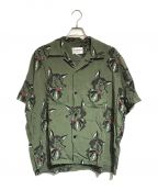 WEIRDOウィアード）の古着「BIG BAD WOLF - S/S SHIRTS」｜グリーン