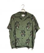 WEIRDOウィアード）の古着「BIG BAD WOLF - S/S SHIRTS」｜グリーン