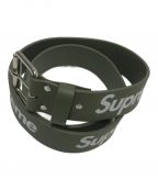 SUPREMEシュプリーム）の古着「Repeat Leather Belt」｜カーキ