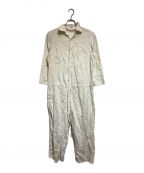 Chez VIDALENCシェ ヴィダレン）の古着「LINEN JUMP SUIT」｜アイボリー