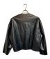 SOFTHYPHEN (ソフトハイフン) FAUX LEATHER CARDIGAN ブラック サイズ:３：20000円