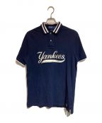 POLO RALPH LAURENポロ・ラルフローレン）の古着「YANKEES POLO SHIRT」｜ネイビー