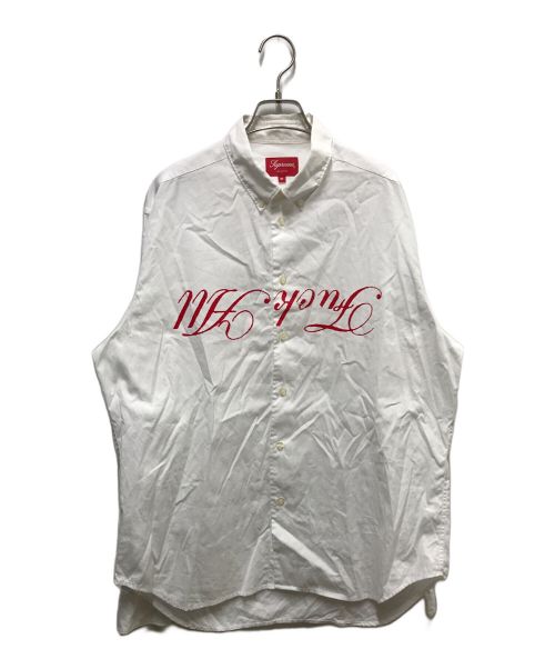 SUPREME（シュプリーム）SUPREME (シュプリーム) Jamie Reid Fuck All Shirt ホワイト サイズ:Mの古着・服飾アイテム