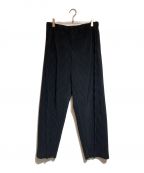 HOMME PLISSE ISSEY MIYAKEオムプリッセ イッセイ ミヤケ）の古着「center pleat slacks」｜ブラック