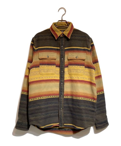 RRL（ダブルアールエル）RRL (ダブルアールエル) STRIPED JACQUARD WORKSHIRT マルチカラー サイズ:Mの古着・服飾アイテム