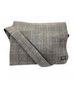 PORTER×BEAMS×Harris Tweedポーター×ビームス×ハリスツイード）の古着「別注メッセンジャーバッグ」｜グレー