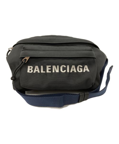 BALENCIAGA（バレンシアガ）BALENCIAGA (バレンシアガ) ウエストポーチ ブラックの古着・服飾アイテム