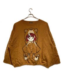 serial experiments lain×KUDAN（シリアルエクスペリメンツレイン）の古着「クマちゃんニット」｜ブラウン