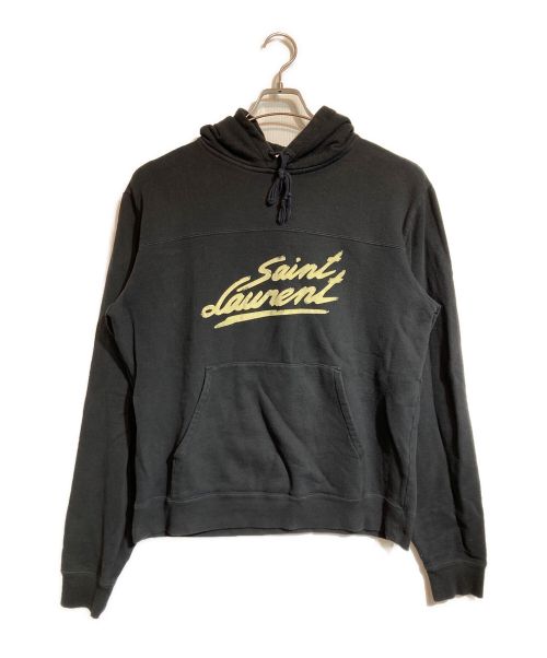 Saint Laurent Paris（サンローランパリ）Saint Laurent Paris (サンローランパリ) プルオーバーパーカー ブラック サイズ:Lの古着・服飾アイテム