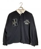 Hysteric Glamour×WIND AND SEAヒステリックグラマー×ウィンド アンド シー）の古着「ラガーシャツ」｜ブラック