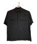 s'yte（サイト）の古着「RAYON WASHER TWILL OVERSIZED SHORT-SLEEVE SHIRT」｜ブラック