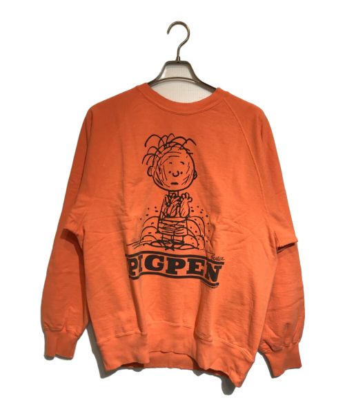 NEXUSVII（ネクサスセブン）NEXUSVII (ネクサスセブン) PEANUTS (ピーナッツ) PIGPEN CREW オレンジ サイズ:Ｌの古着・服飾アイテム