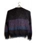 YOKE (ヨーク) MOHAIR BORDER CARDIGAN ブラック×パープル サイズ:2：25000円